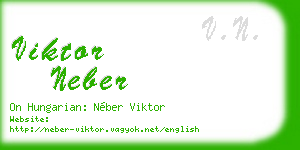 viktor neber business card
